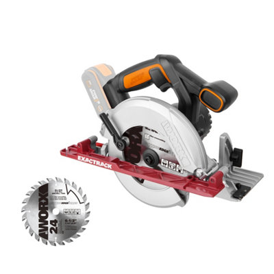 Worx 20V Exactrack 165mm Circular Saw (Bare Tool) Wx530.9 from B&Q