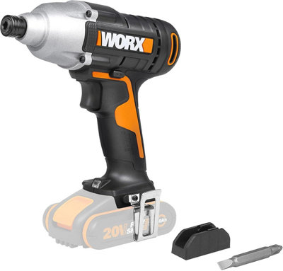 Worx Wx291.9 Cordless Impact Driver Bare Unit 20V Black