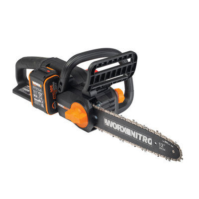 Worx 20V Cordless 30Cm Chainsaw Brushless With 4.0Ah Battery And Charger Wg350E from B&Q