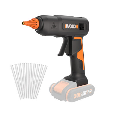 Worx 20V Cordless 200C Hot Glue Gun With 10X Glue Sticks (Bare Tool) Wx045.9 from B&Q