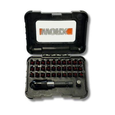 Worx 32-Piece Screwdriver Bit Set In Carry Case - Universal Compatibility Wa1165