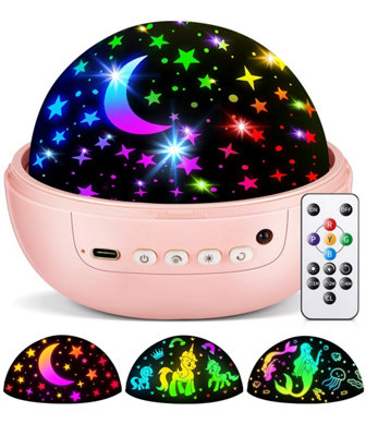 Coolnight Unicorn Gifts For Girls93 Modes+Remote Sensory Lights3 Timer&3 Brightness Kids Night Light Projector,360 Rotate from B&Q