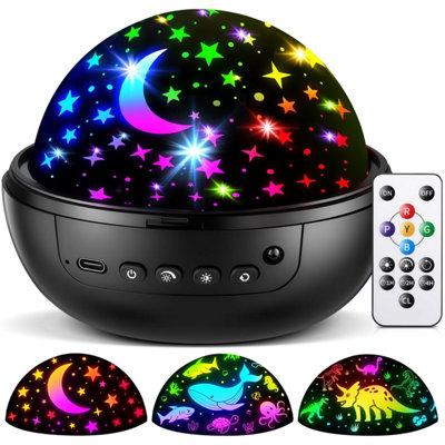 Coolnight Night Light Projector For Bedroom93 Lighting & 3 Films Baby Sensory Lights360 Rotate & Timer & Dimmable Star Plug from B&Q
