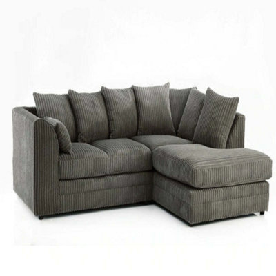  - Jumbo Cord Charcoal Grey Right Hand Scatterback
