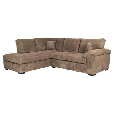 Monroe Amalfi Jumbo Cord Left Hand Corner Coffee from B&Q