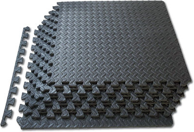 Uetian Interlocking Jigsaw Floor Eva Foam Mats Playground Gym Yoga Exercise Play Mat From (4 Mats - 16 Sq Ft)