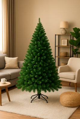 Uetian Premium 7Ft Artificial Christmas Tree Pine With 1200 Branch Tips & Metal Legs from B&Q