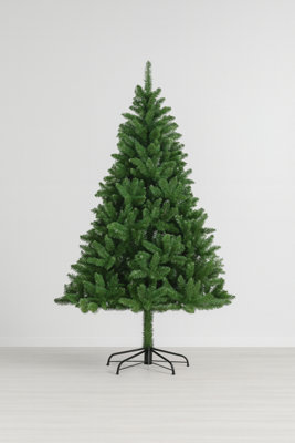 Uetian Full 7Ft Pine Christmas Tree Lush 1200 Branch Tips Heavy-Duty Metal Base from B&Q