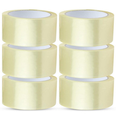 Accessotech 192 Rolls Clear Packing Tape 50M Strong Acrylic Adhesive 48mm Packaging Tape from B&Q