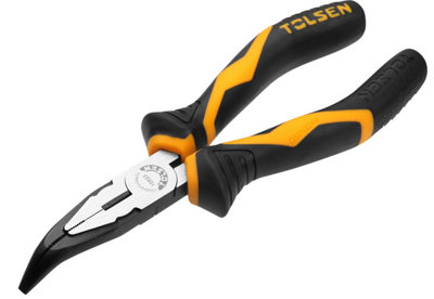 Tolsen Tools 160mm Bent Nose Pliers (Industrial) from B&Q