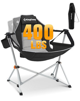 Kingcamp Hammock Camping Chair LightweightSwinging Portable Folding Camp Chairs For Adults 400 Lbs Heavy Duty Oversized Rocker from B&Q