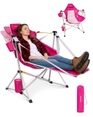 Kingcamp Hammock Camping Chair With FootrestSwinging Portable Folding Camp Chairs For Adults 400 Lbs Heavy Duty Rocker Cup from B&Q