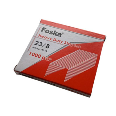 Pack Of 1000 23/8 Heavy Duty Staples (Fs 430825) from B&Q