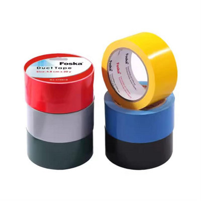  - Single Adhesive Colorful Rubber Sticky Durable Duct Tape 4.8Cm X 10Y