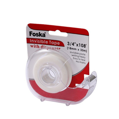Invisible Tape With Dispenser 18mm X 33M from B&Q