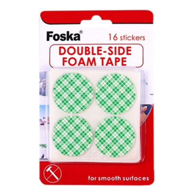  - Pack Of 16 Double-Sided Foam Adhesive Tape 35mm
