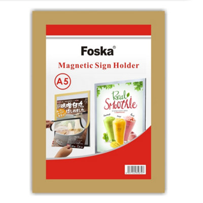 A5 Magnetic Sign Holder Display Board from B&Q