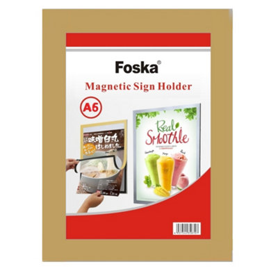 A6 Magnetic Sign Holder Display Board from B&Q