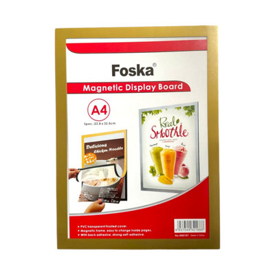 A4 Magnetic Sign Holder Display Board from B&Q