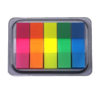 Single 100 Sheets Colorful Page Marker Index Tab Removable Sticky Notes from B&Q