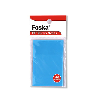 Pack Of 50 Coloured Translucent Sticky Notes 75 X 50mm from B&Q