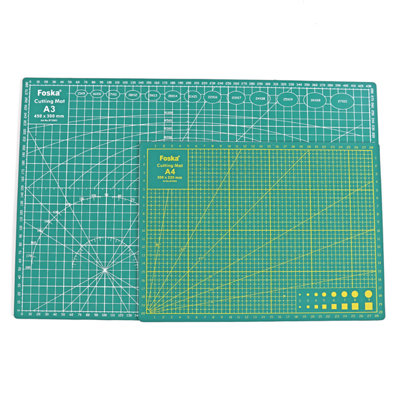 Foska A4 Green Cutting Mat By - Multi - Image 3