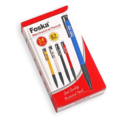 Foska Pack Of 24 0.7Mm Mechanical Pencils With Eraser - Multi - Image 3