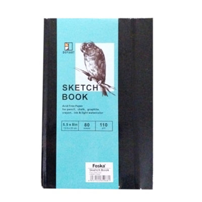 Sketch Book 80 Sheets With Elastic Closure And Bookmark 13.9 X 20Cm from B&Q