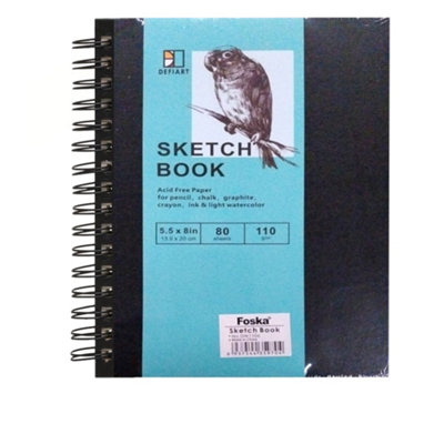 Spiral Sketch Book 80 Sheets 13.9 X 20Cm from B&Q