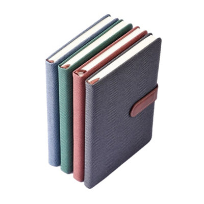 Foska Single B5 96 Sheets Ruled Pu Leather Hardcover Notebook - Multi - Image 3