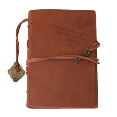 Foska A6 80 Sheets Diy Kraft Paper Brown Notebook - Multi - Image 3