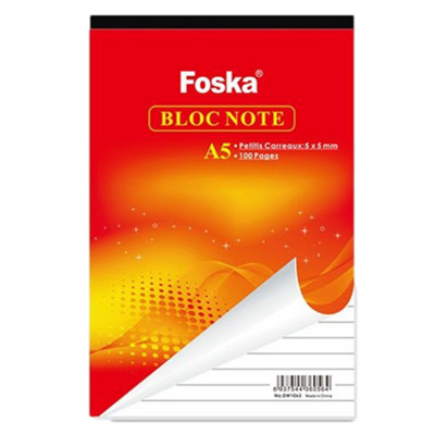 Foska A5 100 Pages Lined Notebook - A5 / A5 - Image 3