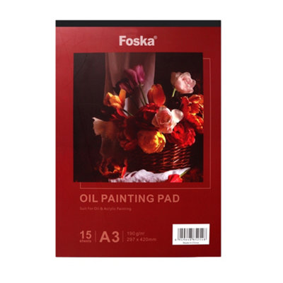  - A3 15 Sheets Top Glued Open Oil Painting Pad