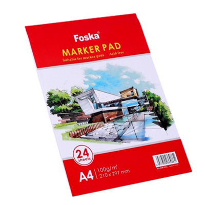  - A4 24 Sheets Top Glued Open Marker Pad