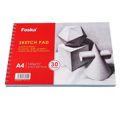 - A4 Side Spiral Open Sketch Pad