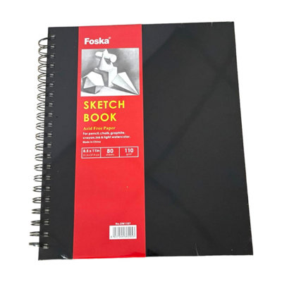 Spiral Sketch Book 21.5 X 27.9Cm from B&Q