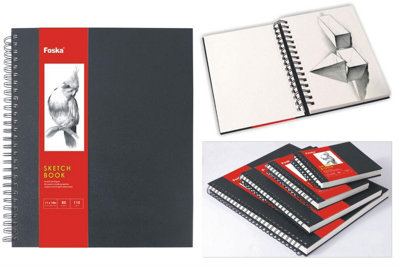 Spiral Sketch Book 27.9 X 35.6Cm from B&Q