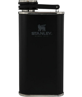 Stanley Flask Classic Easy Fill Wide Mouth Flask 0.23L Matte Black Pebble - Image 2