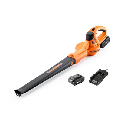Lawnmaster Leaf Blower With Mx 24V Battery & ChargerCordless Leaf BlowerCompactOrange2 Year Guarantee from B&Q