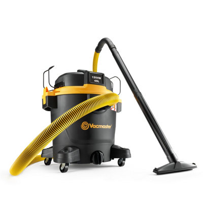 B&Q -  45L Commercial Dust Extractor With Hepa Filtration1200W240VL ClassIndustrial Wet Dry VacBlackCorded