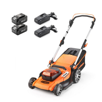 B&Q -  48V 46Cm Cordless Lawnmower With Rear RollerBattery LawnmowerOrange2 Year Guarantee