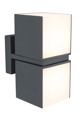 Lutec Cuba Up And Down Wall Light from B&Q