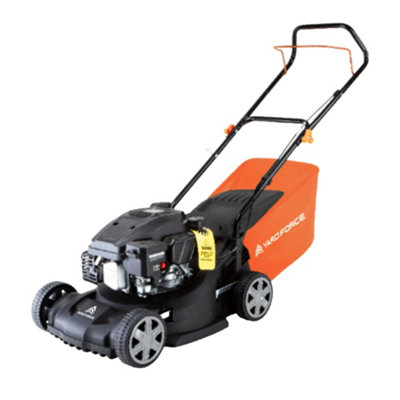 B&Q -  40Cm Petrol Push Lawnmower With 127Cc Engine45L Grass Bag & 5 Cutting Heights