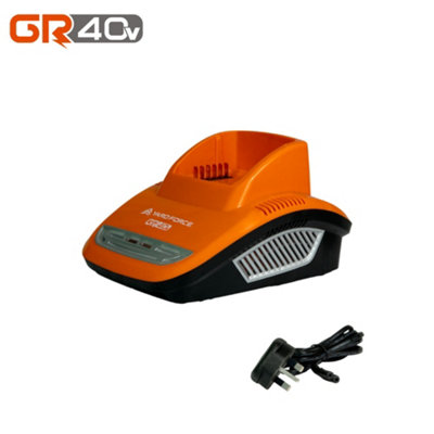 Yard Force 40V GR40 Charger - Orange & Black - 3.0A Charging Current - Image 4