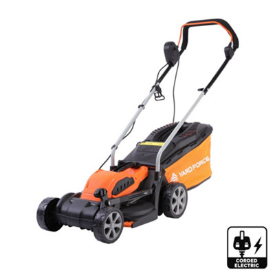 Yard Force EM U32 Electric Lawn Mower - 1200W Motor - 32cm Cutting Width - Rear Roller - Orange - Image 5