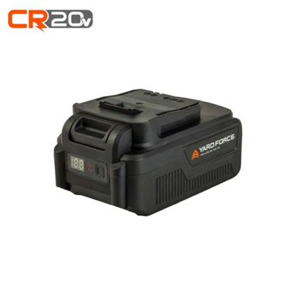 Yard Force 20V 5.0Ah Lithium-ion Battery - Black - 20" - Image 5