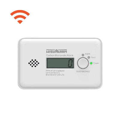 Wisualarm Wireless Interlinked Battery Powered Carbon Monoxide Detector 10 Year Lithium Battery Co Alarm For Home And Flat from B&Q
