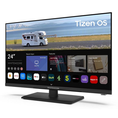 Whitemoore 24 Inch 12V/24V Smart TvTizen OsWifiFreeviewNetflixPrimeAirplayFor Caravan/truck/boat3-Year Warranty from B&Q