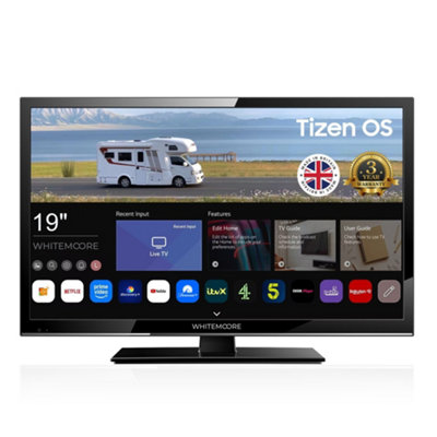 Whitemoore 19 Inch 12V/24V Smart TvTizen OsWifiFreeviewAirplay For Caravan/truck/boat3-Yr Warranty from B&Q