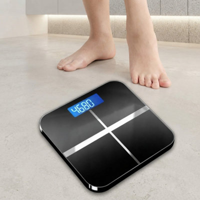 B&Q Digital Electronic Bathroom Scales, Accurate Body Weight Weighing Scale For Home, Fitness & Personal Use
